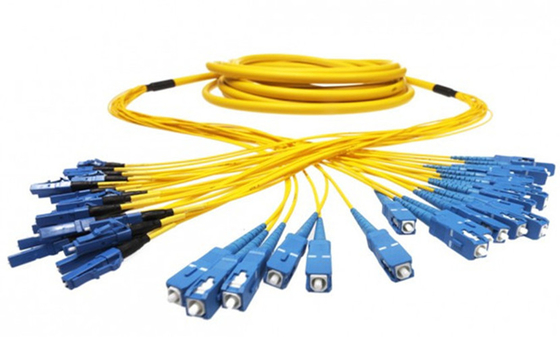 SC-LC Breakout LSZH Fiber Optic Patchcord 12 Core