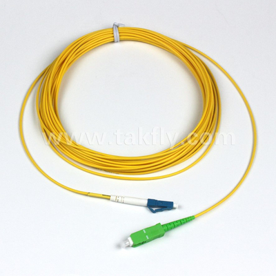 Simplex SC APC a LC UPC 9/125um OS1 Fibra di patch cord 0.3dB Perdita