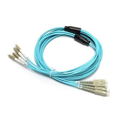 SC-LC 12F Patchcord in fibra ottica con bassa perdita di inserimento, alta perdita di riflessione e lunghezza personalizzata