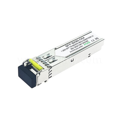 Modulo ricetrasmettitore SFP 1.25gbps 80km LC Reach Tx1490nm/Rx1550nm SFP Bidirezionale per Data Center FTTH FTTX