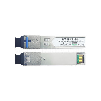 SFP 1.25Gbps 20KM SC Bi-Directional Optical Transceiver Module per Data Center AI FTTX