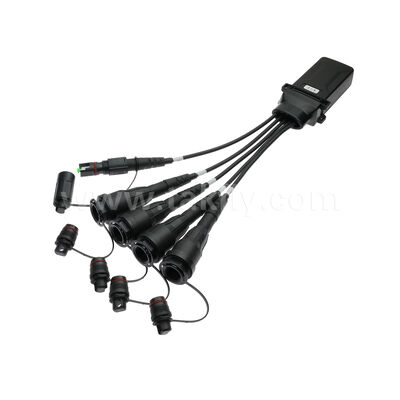 Impermeabile 1x4 Mini FiberHub CLOSURE ITU-T SM G657A2 2.0mm Cable Fiber Optic PLC Splitter IP68