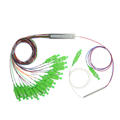 1x2FBT + 1x16 PLC MINI Splitter PLC a fibra ottica da 0,9 mm