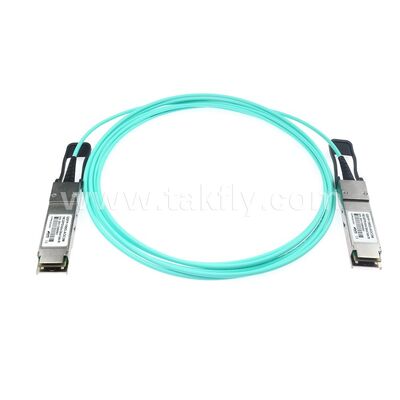 Fibra ottica attiva dei cavi AOC 100Gbps QSFP28 a QSFP28 per data center FTTH FTTX