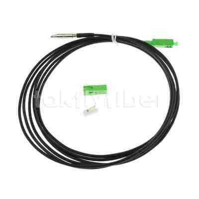 Connettore bullet SC preconnettorizzato estraibile attraverso parete FTTH Cavo patch in fibra ottica