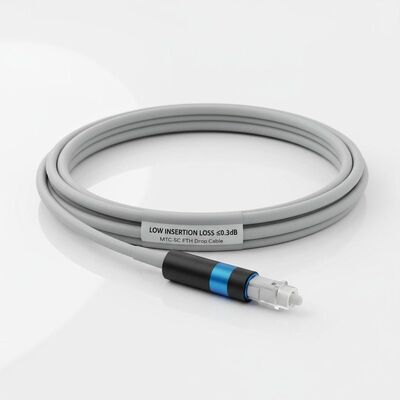 Cavo FTTH flessibile MTC-SC con diametro di 3,0 mm e bassa perdita di inserimento ≤ 0,3 dB