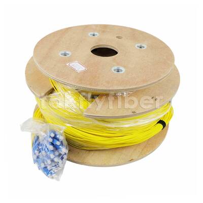 48 nuclei G657A OS2 Cable di fibra breakout pre-terminato per connettività ad alta densità