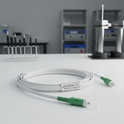 Cavo in Fibra Ottica Patchcord FTTH Drop 2.0x5.2mm con Connettore SCAPC Pre-terminato e Tirabile