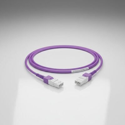 LC Uniboot Fiber Patch Cable 2.0mm di diametro OM4 Multimode Riser OFNR Duplex Fiber Patch Cord