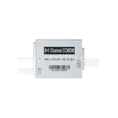 CCWDM 8+1 Canale Compatto Multiplexer per divisione a lunghezza d'onda grossolana G657A1 Fibra ottica per data center FTTX