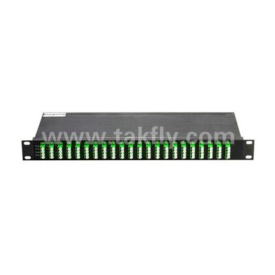 Fibra ottica DWDM 100GHz AWG 40CH MUX+DEMUX per Data Center Telecom 5G