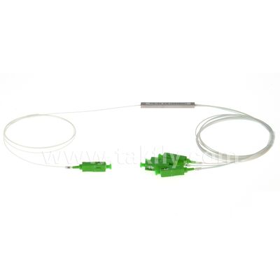 Splitter PLC in Fibra Ottica 1*N in tubo d'acciaio SC APC/UPC 0.9mm per Data Center Telecom FTTX