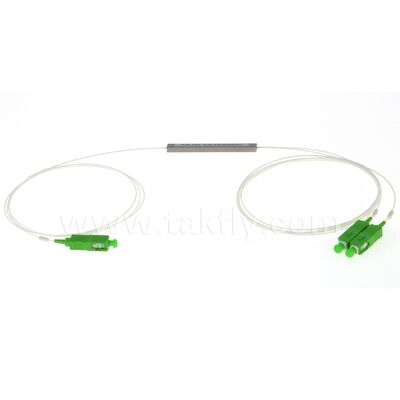 Splitter PLC in Fibra Ottica 1*N in tubo d'acciaio SC APC/UPC 0.9mm per Data Center Telecom FTTX