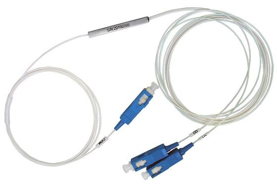 Splitter PLC in Fibra Ottica 1*N in tubo d'acciaio SC APC/UPC 0.9mm per Data Center Telecom FTTX
