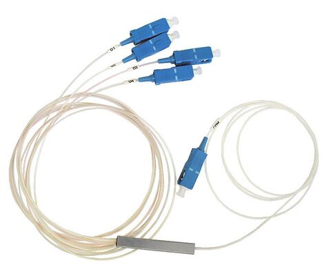 Splitter PLC in Fibra Ottica 1*N in tubo d'acciaio SC APC/UPC 0.9mm per Data Center Telecom FTTX