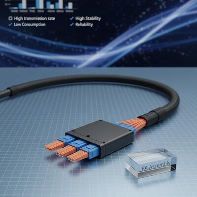 3x12F MTP - 36CH Fiber Array FA Assembly with High Transmission Rate Low Consumption and High Stability and Reliability