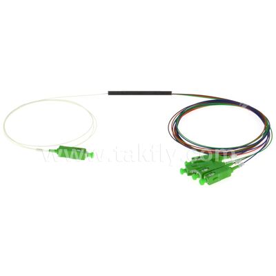 Splitter PLC prese colorate da 0,9 mm Mini tubo in acciaio SC APC/UPC fibra ottica per data center Telecom FTTX