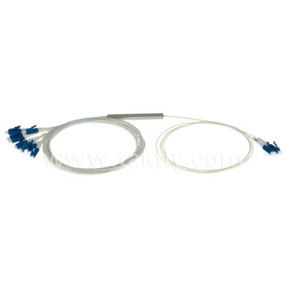 Splitter PLC in Fibra Ottica 2*N Tubo in Acciaio SC APC/UPC 0.9mm per Data Center Telecom FTTX