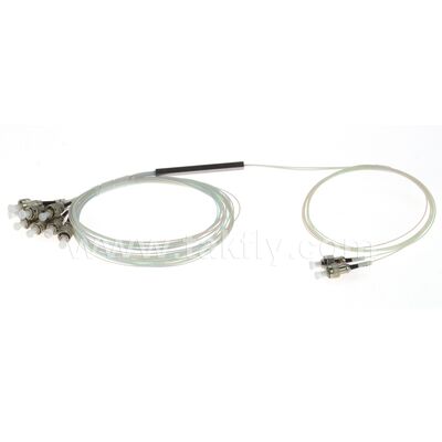 Splitter PLC in Fibra Ottica 2*N Tubo in Acciaio SC APC/UPC 0.9mm per Data Center Telecom FTTX