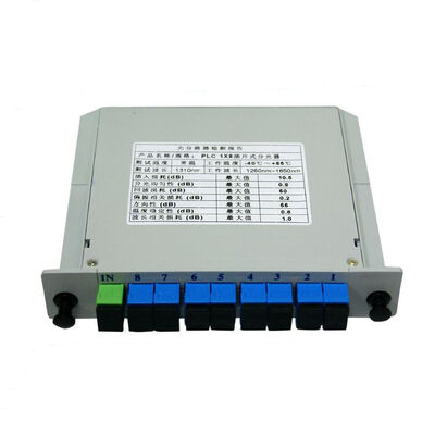 Fibra ottica PLC Splitter LGX Singlemode G657A SC APC/UPC per Data Center Telecom FTTx