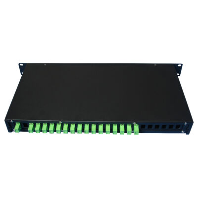 Fibra ottica SC APC/UPC monomodale G657A con supporto per rack splitter PLC per telecomunicazioni FTTx di data center