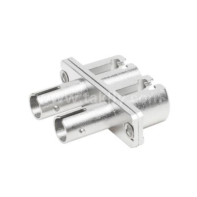 ST-LC Coupler Duplex Metal Hybrid Adapter Female/Female Fibra ottica per Data Center Telecom FTTX