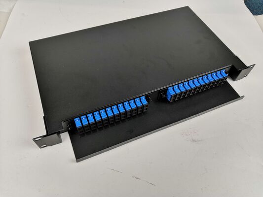 1U 48Core Slidable Rack-Mount Fiber Optic Distribution Frame con Rack da 19 pollici e facile gestione dei cavi