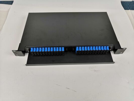 1U 48Core Slidable Rack-Mount Fiber Optic Distribution Frame con Rack da 19 pollici e facile gestione dei cavi