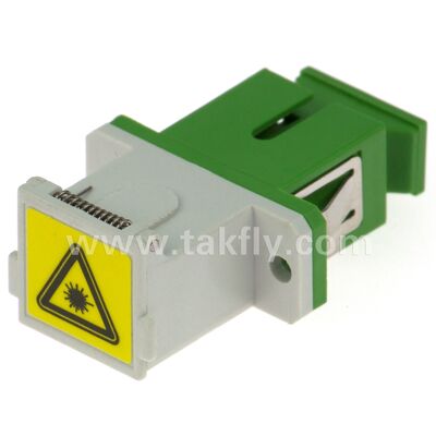 Adaptore a fibra ottica a manica di zirconia SC con opzione duplex e configurazione senza frangia