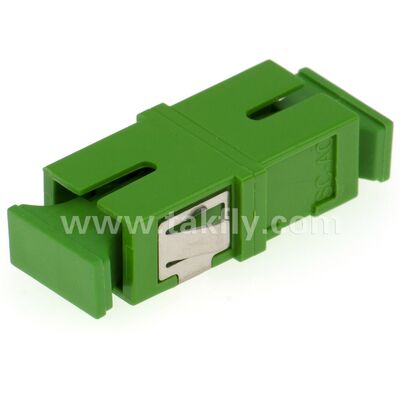 Adaptore a fibra ottica a manica di zirconia SC con opzione duplex e configurazione senza frangia