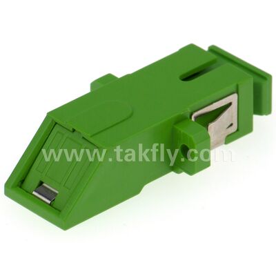 Adaptore a fibra ottica a manica di zirconia SC con opzione duplex e configurazione senza frangia