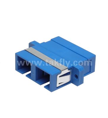Adaptore a fibra ottica SC duplex, bassa perdita di inserimento per la connessione cavo-cavo e cavo-attrezzatura