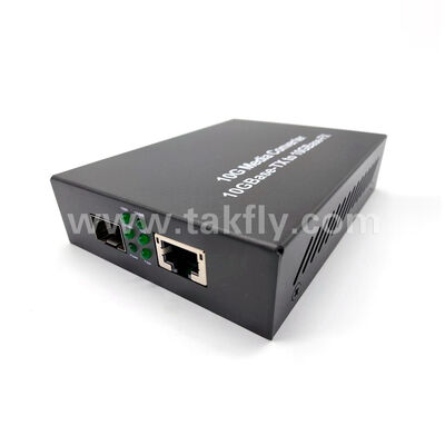 Convertitore multimediale in fibra non gestito Gigabit 10G, espansione economica della rete per gruppi di lavoro, protezione isolata e facile manutenzione