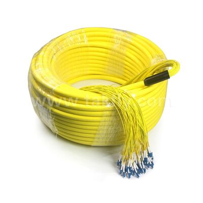 Corde di patch in fibra ottica 96Cores LC-LC Pre-terminate Breakout Patchcord per Telecom Data Center