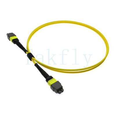 12F MTP(M) MTP(F) APC Patch Cord, SM G657A1, 1m, 3.0mm, LSZH Giallo, Boot insensibile alla piegatura, bassa perdita