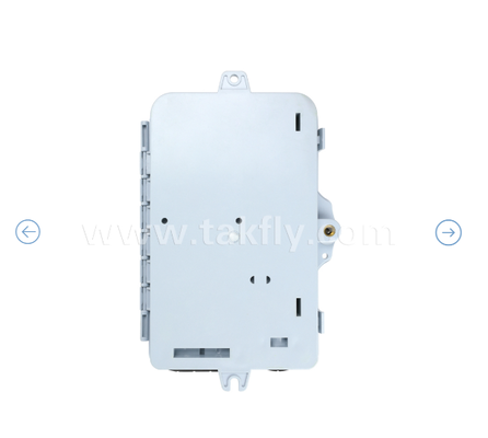 Box di terminazione in fibra ottica FTKS-1805-04A, 4 SC/APC SM SX Adapter, Pigtail installato, FTTH FTTx Splicing Distribution Splitting Storage Cable Management Enclosure Wall Mount
