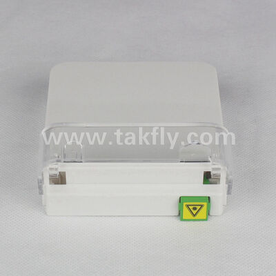 1 Port Fiber Optic Termination Box, SC LC Simplex Duplex Adapter, Surface Mount Wall Plate, No Splicing Fiber Box, Express Port Cable Management, OEM Custom Logo, FTTH FTTx Work Area Subsystem