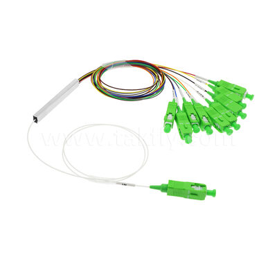 Splitter PLC 1×9 canale con fibra da 0,9 mm per reti di distribuzione ottica FTTH/FTTX