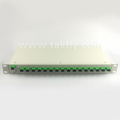 1U Rack Mount PLC Splitter con elevata uniformità, supporto a piena lunghezza d'onda e capacità di funzionamento inverso