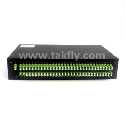 1×128 PLC con alto conteggio delle porte Splitter Rack Mount Patch Panel Ultra High Density Distribuzione FTTX