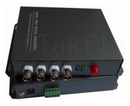 4CH Video digitale convertitore ottico   2 Video + 1-2 RS485 dati su fibra singola