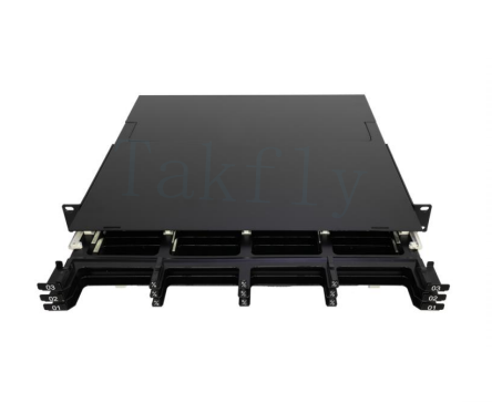 Pannello patch MPO ad alta densità 1U 144C – 12 cassette, conversione da MPO a LC, preterminato per SAN/LAN/data center