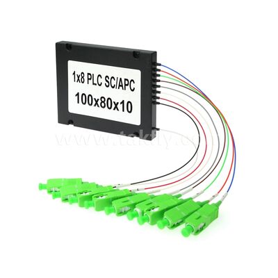 PLC Fiber Splitter ¥ 900μm ABS Box, SM G657A1, SC/APC, per accoppiamento e distribuzione di segnali ottici nelle reti PON