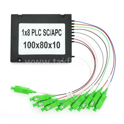 PLC Fiber Splitter ¥ 900μm ABS Box, SM G657A1, SC/APC, per accoppiamento e distribuzione di segnali ottici nelle reti PON