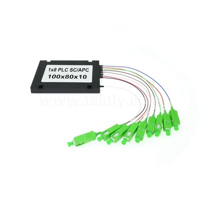 PLC Fiber Splitter ¥ 900μm ABS Box, SM G657A1, SC/APC, per accoppiamento e distribuzione di segnali ottici nelle reti PON