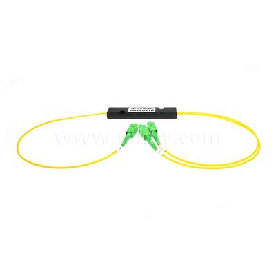 Splitter in fibra PLC – Mini scatola ABS da 3,0 mm, SM G657A1, SC/APC, per accoppiamento e distribuzione del segnale ottico nei sistemi PON