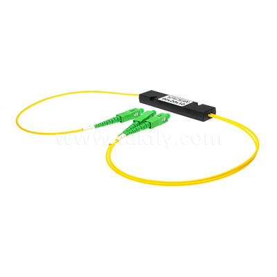 Splitter in fibra PLC – Mini scatola ABS da 3,0 mm, SM G657A1, SC/APC, per accoppiamento e distribuzione del segnale ottico nei sistemi PON