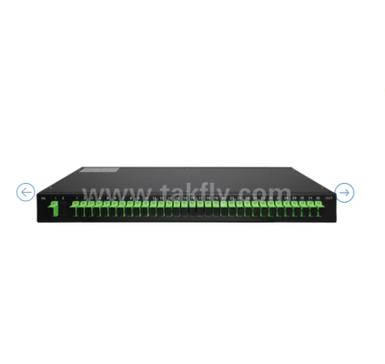 1U Rack Mount PLC Splitter Ottico   19 "Pannello, mono-modo G657A1, SC/APC, per la distribuzione del segnale ottico