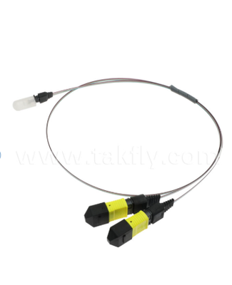MTP-16CH-FA Fiber Array Assembly MTP Connector to 16-Channel V-Groove Fiber Array, Low Insertion Loss, per trasmettitori ottici ad alta velocità e applicazioni CPO / Data Center