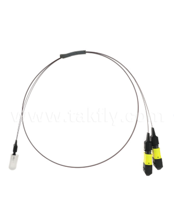 MTP-16CH-FA Fiber Array Assembly MTP Connector to 16-Channel V-Groove Fiber Array, Low Insertion Loss, per trasmettitori ottici ad alta velocità e applicazioni CPO / Data Center